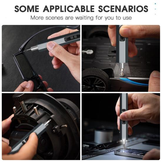 Набор электрических отверток 68 в 1, аккумуляторный, 5 настроек крутящего момента, прецизионный электроинструмент, магнитные биты для отверток, набор отверток