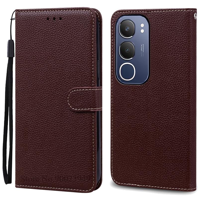 Для Vivo Y19S чехол-книжка кожаный чехол для Vivo Y19S чехол для телефона откидная крышка защитный задний чехол Fundas Shell
