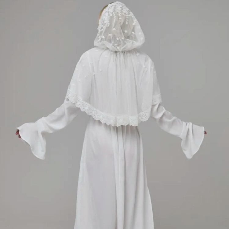 Кружевной тюрбан-вуаль с вышивкой, шарф для латинской мессы, головной убор, головной платок для девичника, для религиозных церковных мероприятий, собраний