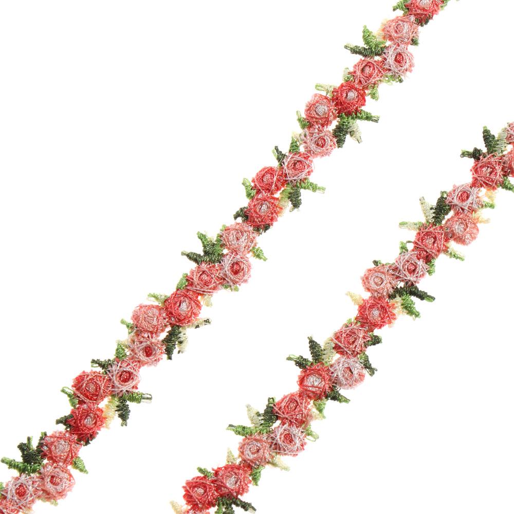 DIY Craft Wedding Dress Polyester Flower Lace Trim Water soluble Ribbons Fabric Trim Embroidered