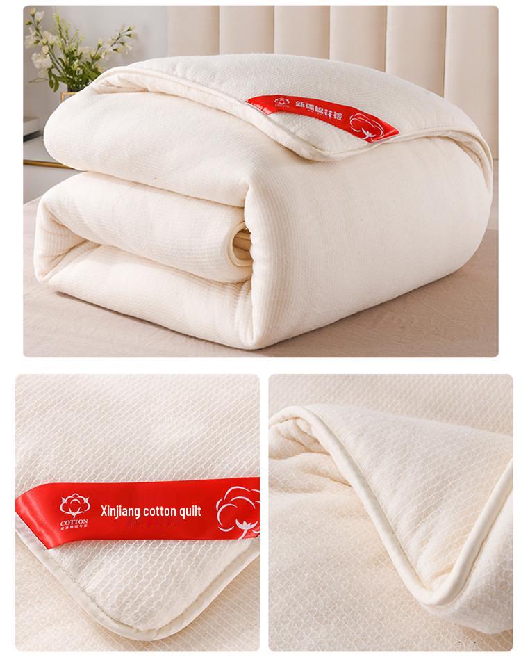 Одеяло из хлопка Синьцзян: Всесезонное одеяло с хлопковым наполнителем для студентов и общежитий