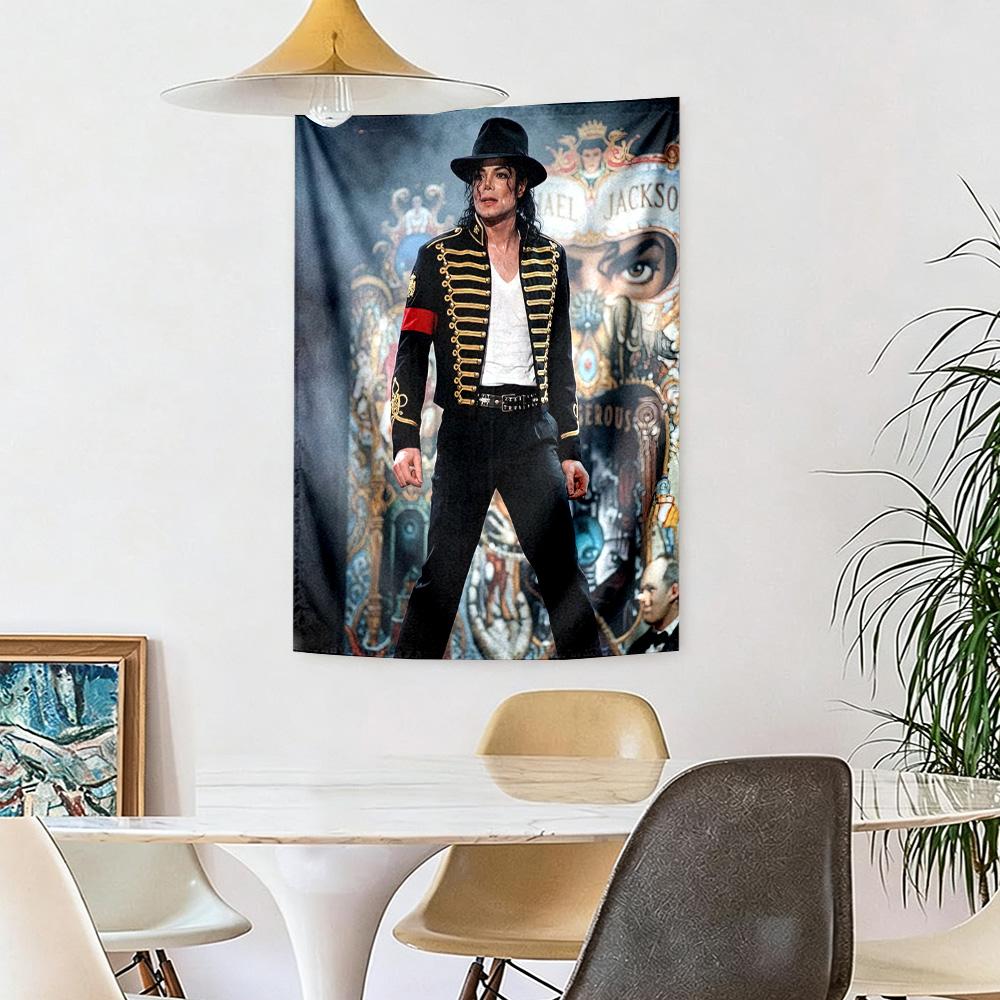 Michael Jackson Wall Decor Tapestry Art For Pet Memorial Birthdaywedding Party Backdrop Family Gift