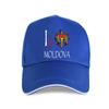 New 2023 Hot Sale 100% Cotton MOLDOVA I Love Culture Flag Baseball Cap