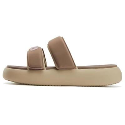 Пончик Липучка Мода Универсальные Удобные Прочные Антибактериальные Шлепанцы Женские сандалии Коричневый Желтый F12W421505FBS