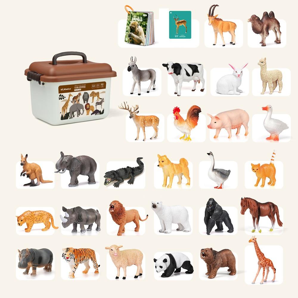 Poultry Animal Action Figures Mini Lifelike Animal Figurines Farm Animal Model Toy Collection