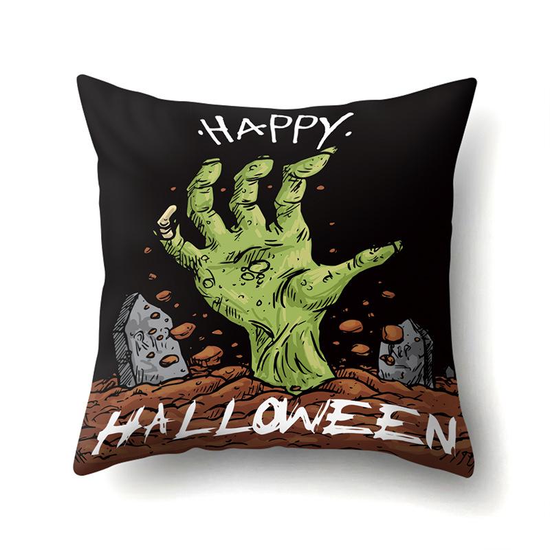 Halloween Pillowcase Car Waist Pillow Pumpkin Sofa Cushion Cover Office Home Living Room Pillowcase