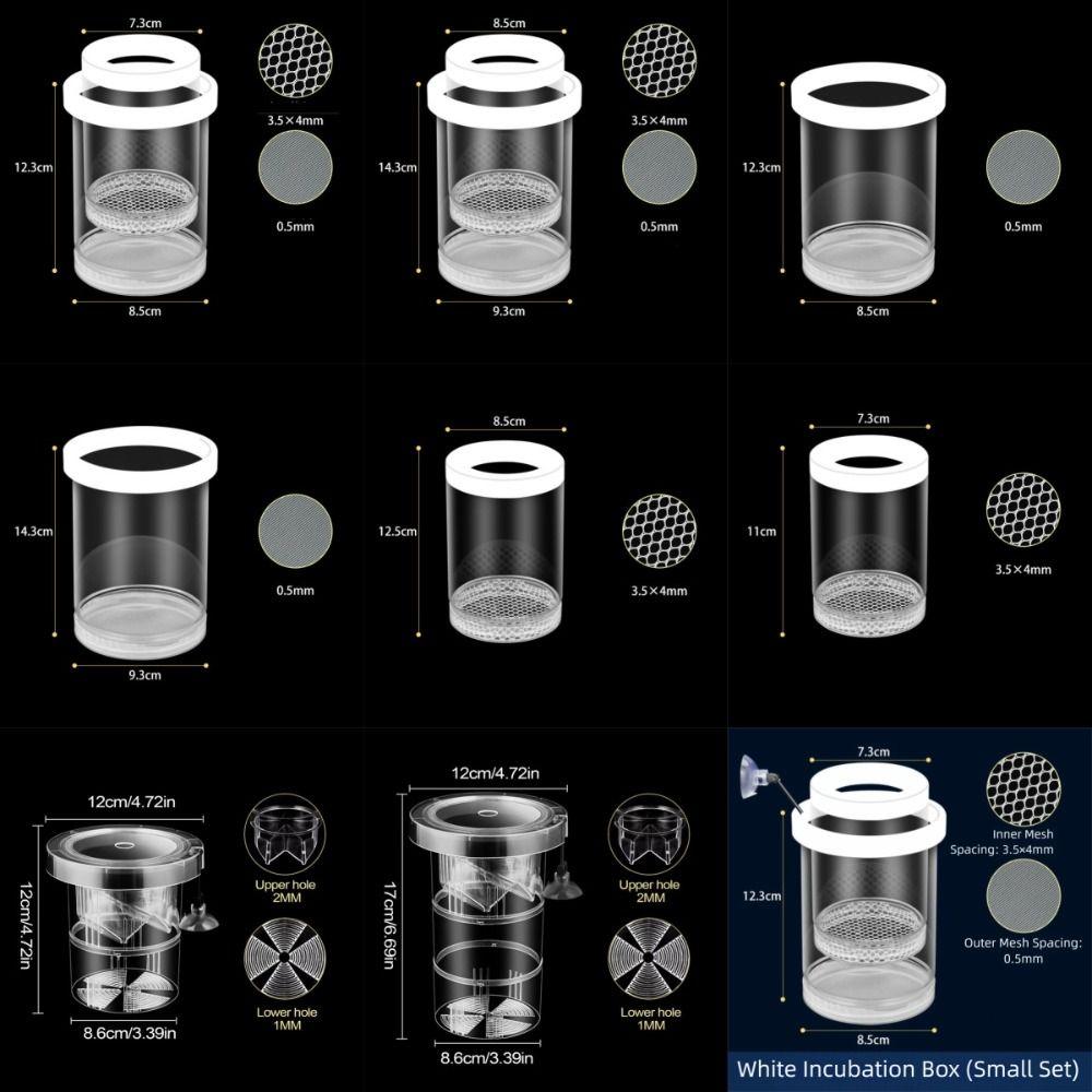 Transparent Aquarium Breeder Box Shrimp Guppy Fish Tank Incubator for Aquarium Hatchery Accessory
