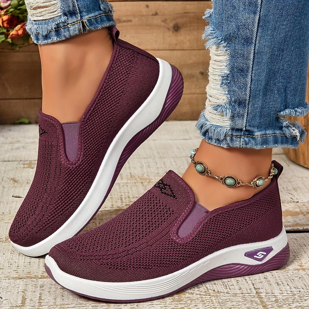 Женская обувь, однотонные мягкие женские туфли, повседневные кроссовки, модные, обязательные для сочетания, красивая обувь для девушек женщина 2025