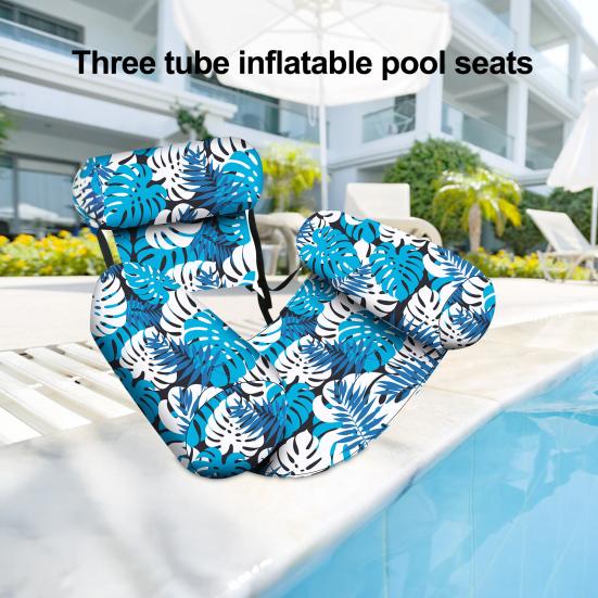 Надувной бассейн с растительным узором, шезлонг для взрослых, плавающий водный гамак, надувные лапши для бассейна, вечеринка по плаванию, летняя вода, пляж, озеро, развлечения