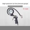 Манометр для шин из черного армированного пластика - масляный, механический, стрелочный, пистолет для накачивания