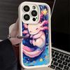 Чехол для телефона iPhone 17 Air 16E 15 16 Pro Max Аксолотль Мультяшный Милый Чехол 14 Plus 13 12 Mini Мягкий Силиконовый Чехол Fundas