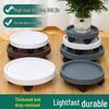 Tempered Resin Mobile Flower Pot Tray with Universal Caster Wheels and Water Catcher.