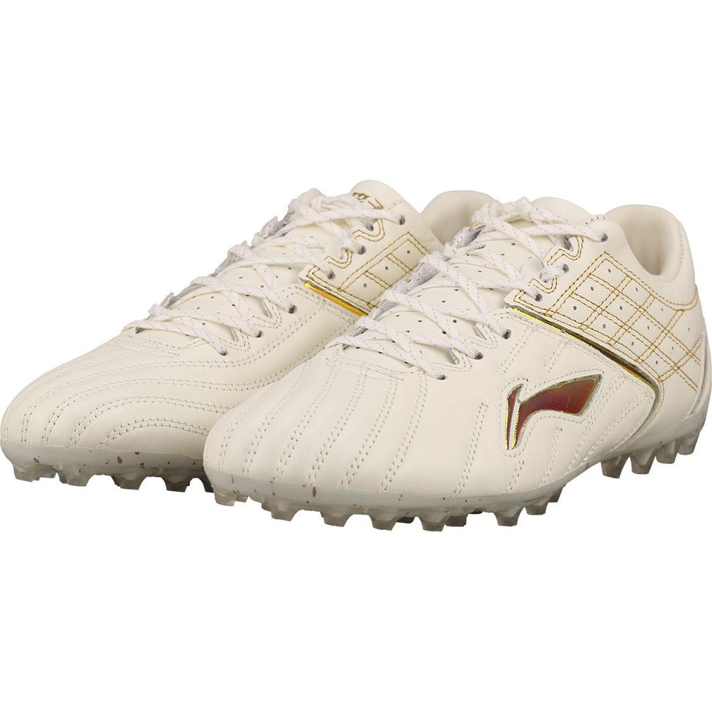 Футбольные бутсы Li Ning Iron Yu Kangaroo Leather MG для мужчин, белые ASFR015-1