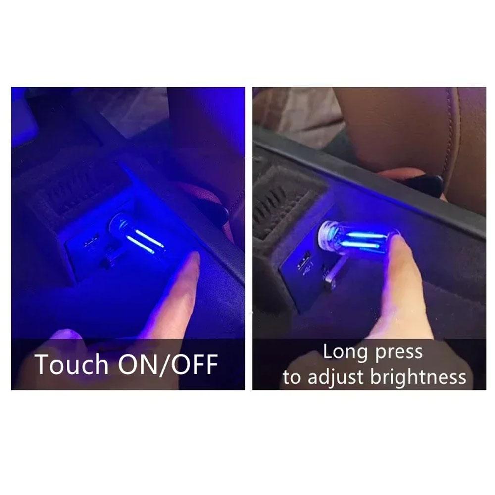 USB ночник цветной 5V сенсорный затемняющий USB-лампочка светодиодная нить накаливания стеклянная ретро-лампочка Эдисона украшение автомобиля защита глаз