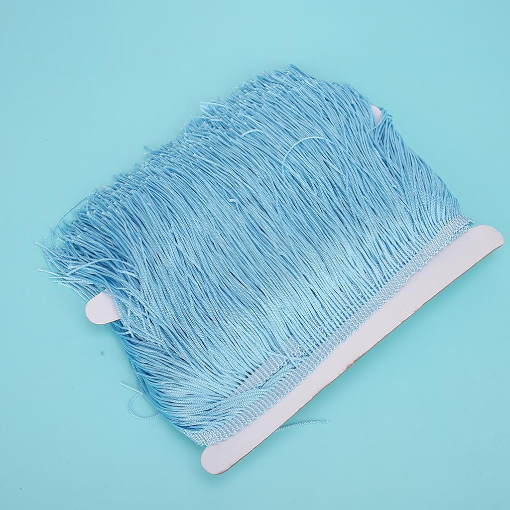 10 ярдов 14 см Длинная бахрома Латинское платье Кисточки Полиэстер Кружевная отделка Лента Шитье Сцена DIY Занавеска Аксессуары для одежды