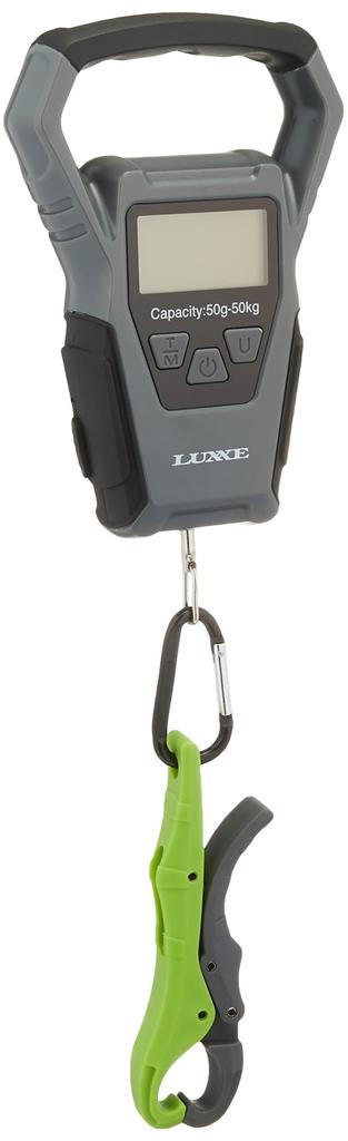 Gamakatsu Digital Scale 50kg LE121 Fishing Scale with Measuring Tape Hanging Scale for Tai Rubber Bass Fishing - - Jigging, Egiing, Fishing,