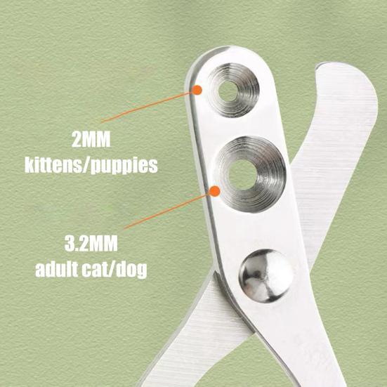 Машинки для стрижки кошачьих когтей с круглым отверстием, эргономичные лезвия с двойным отверстием, принадлежности для ухода за животными, триммеры для стрижки домашних животных