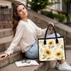 Sunflower Printed Casual Tote Bag Fashion Daily Shoulder Bag Lightweight Handbag for Outdoor Shopping Travel