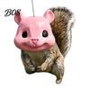 Outdoor Garden Decor Squirrel Feeder with Creative Simulated Head Design Durable 3D Printed Hanging Wildlife Feeding Station for Easy Fill Nut