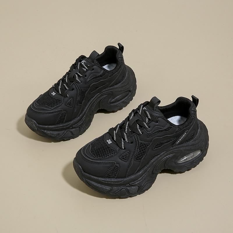 Новые папины кроссовки женские осенние студенческие спортивные беговые повседневные туфли на платформе с увеличением высоты