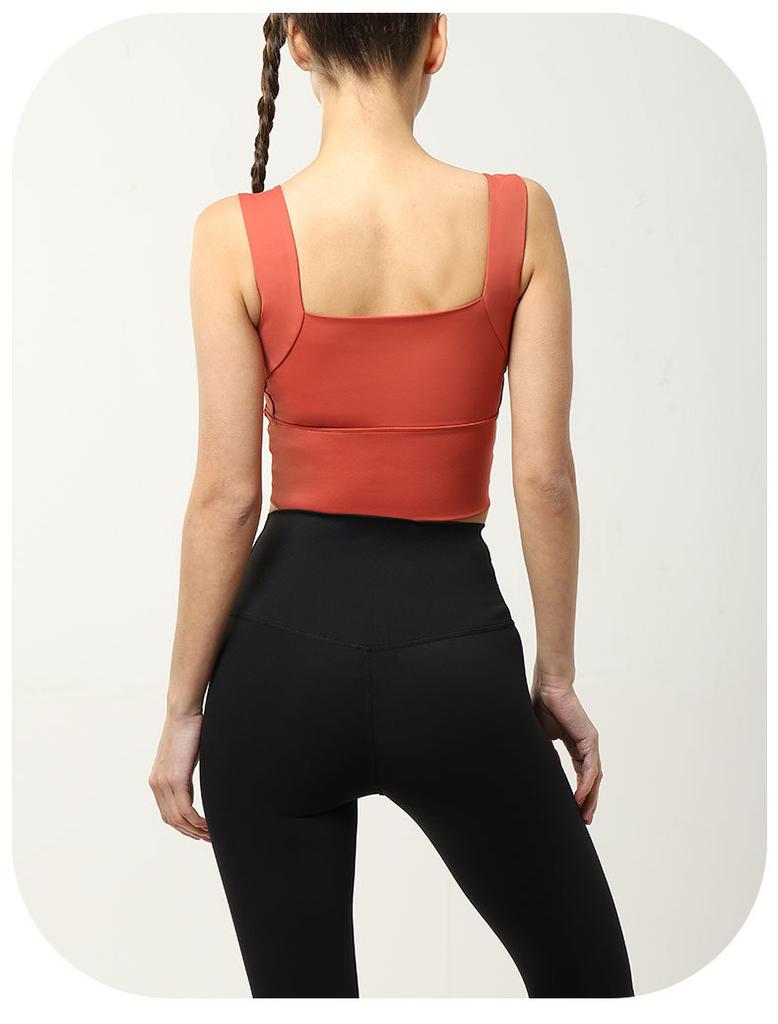 Женский удлиненный бюстгальтер для фитнеса, беспроводной бюстгальтер, нижнее белье с эффектом пуш-ап, противоударный спортивный жилет для бега, майка, бюстгальтер