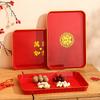 Wedding Tray Engagement Toast Red Wedding Tea Fruit Tray Tea Tray Happy Candy Plate Wedding Supplies Daquan