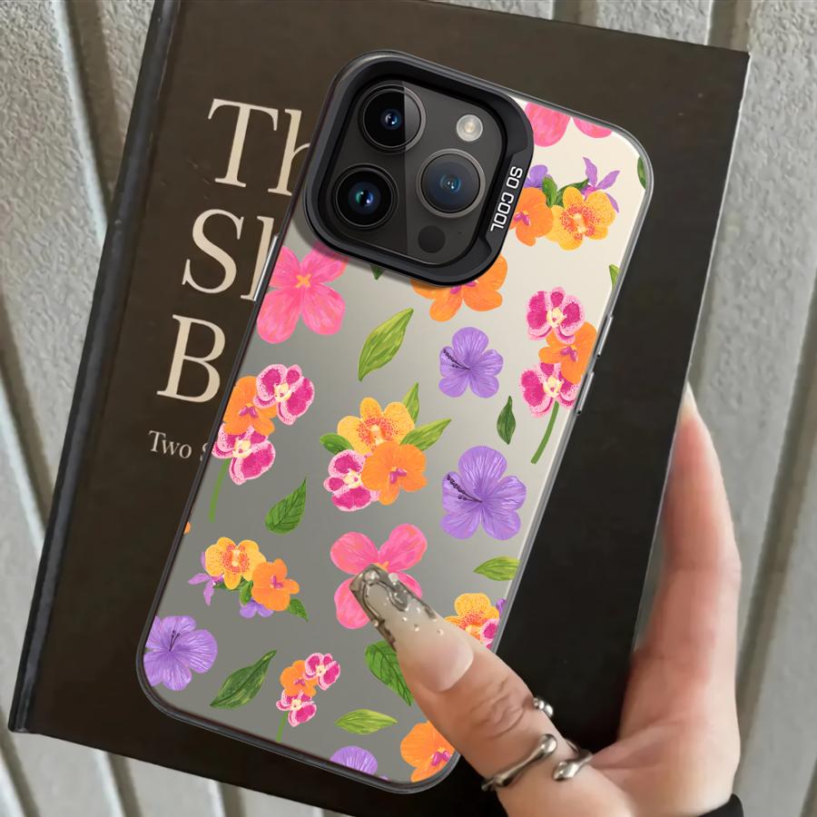 Чехол для iPhone 17 Pro Max 15 Plus Air 13 Pro 14 12 16 11 XR XS Задняя крышка для телефона Фрукты Цветы