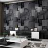 Modern 3D Lattice Non-woven Suede Wallpaper For Walls Roll Papel De Parede 3D Living Room Bedroom TV Background Wall Paper Decor