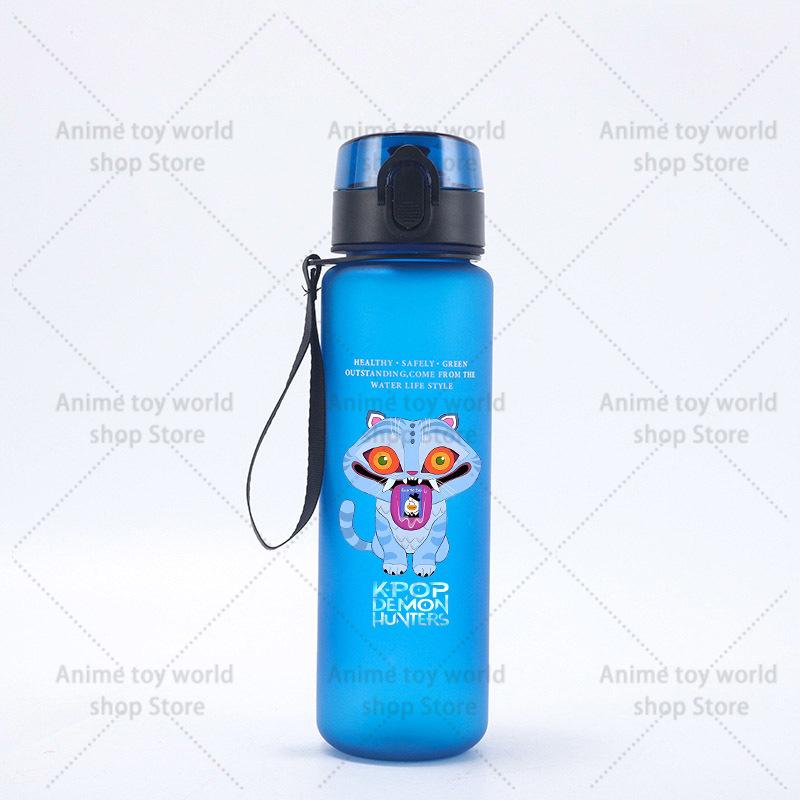KPop Demons Hunters Large Capacity Sports Water Bottle Motivational Leak Proof Portable Reusable Cups Outdoor Travel Gym Jugs