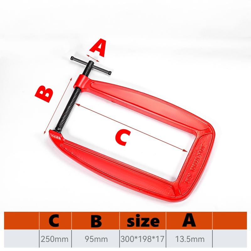 G Clamp Deep Reach C Clamp,4 Inch C-Clamp Set, Heavy Duty Steel C Clamp Industrial Strength C Clamps for Woodworking, Welding