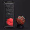 Red Jasper Sphere, 40mm With Solar Goldstone Stand