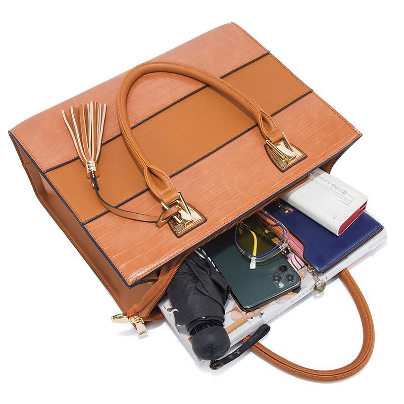 Набор из 4 сумок, большая вместимость, женские сумки, сумки через плечо из искусственной кожи