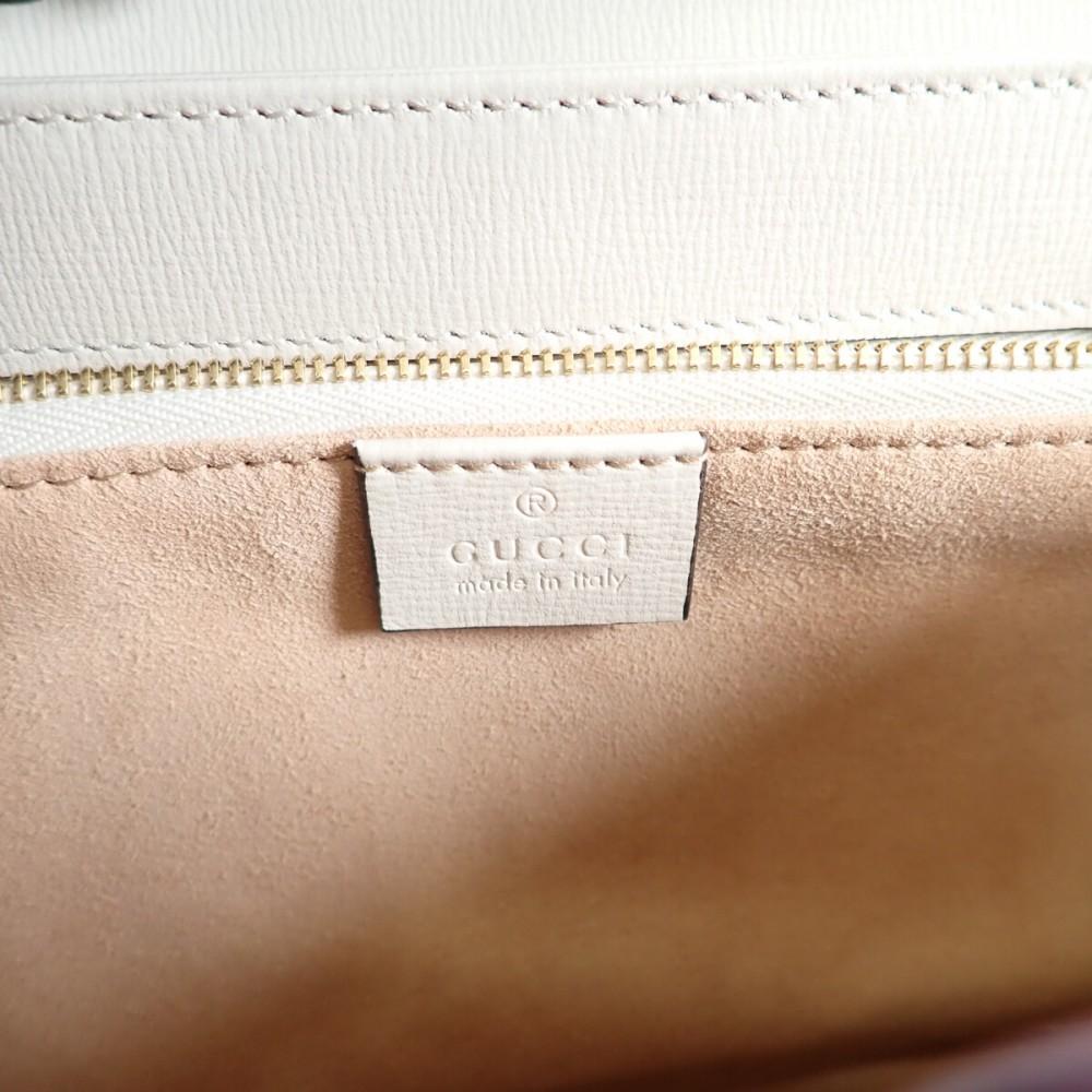 GUCCI  602204_92TCG_9761 Shoulder Bag beige/Ebony GG Supreme Canvas/leather Women