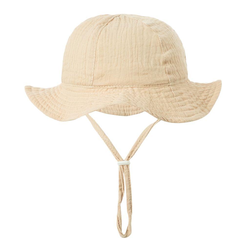 Boys Girls Cute Cartoon Baby Sun Cap Kids Bucket Hat Beach Hat Panama Cap