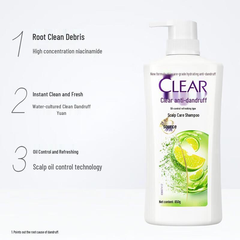 Clear Scalp Anti-Dandruff Oil Control Refreshing Shampoo