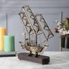 Brass and Wooden Handcrafted Nautical Marine Casted Ship Decorative and Gifting Showpiece