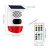 Rechargeable Solar Alarm Multifunctional Solar Charging Alarm Security Alarm Siren  Garage Security