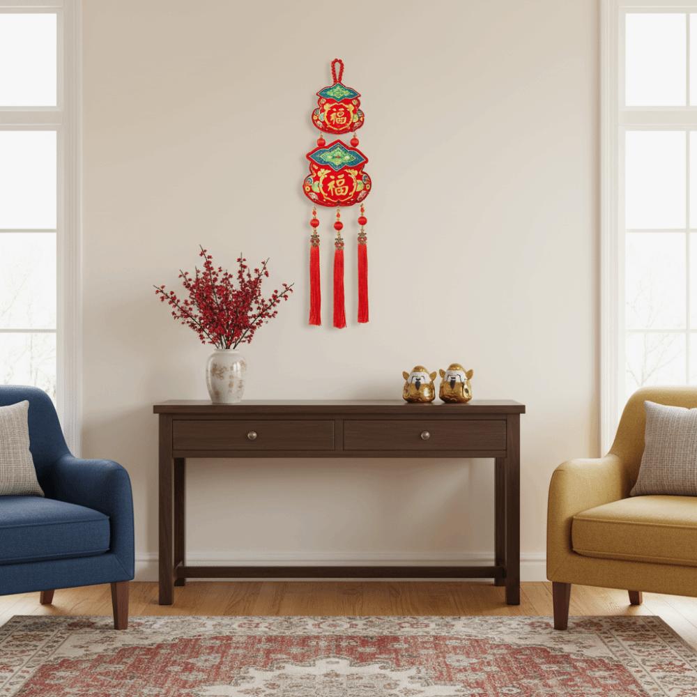 Traditional Lucky Charm Door Hanging Handmade Horse Year Desktop Ornament Entrance Decoration