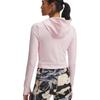 Under Armour Soft Feel Sports Training Hooded Long Sleeve Jacket Women Jackets Pink 1386618-647