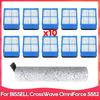 Compatible For ( Bissell CrossWave OmniForce 3882 ) Vacuum Cleaner Replacement Parts Accessories Roller Soft Brush Hepa Filter