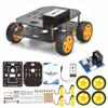 OSOYOO FlexiRover Assembly Kit for Arduino Customizable Robot Car Chassis with 4 TT Motors and Ideal for Robotics Development Main Board Not – Wheels,