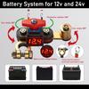 Copper Terminal Car Battery Disconnect Switch Bidirectional Joint Switch  Universal Car