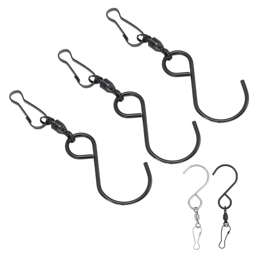 20pcs Wind Spinner S Hook Clips 360 Degree Rotation 304 Stainless Steel Dual Clip Wind Spinners Hang