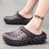Hole Shoes Men's Trend Bag Head Slippers Student Fashion Casual Beach Shoes Men Wear Non-slip Soft-soled Sandals Men