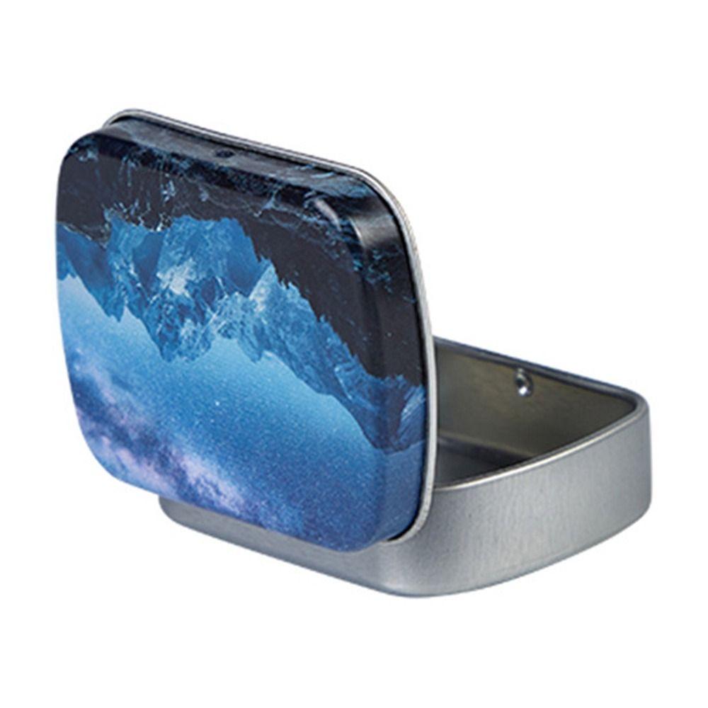 Мини Жестяная Коробка Металлическая Банка для Хранения Новая Жестяная Коробка на Петлях Конфеты