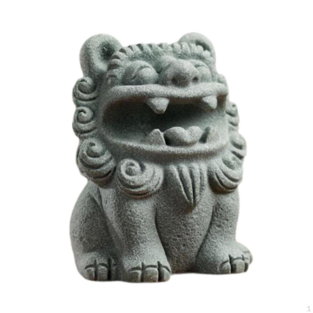 Статуя Kylin Tea Pet Скульптура Подарок на день рождения Коллекционное украшение для комнаты Сувениры Настольный ретро