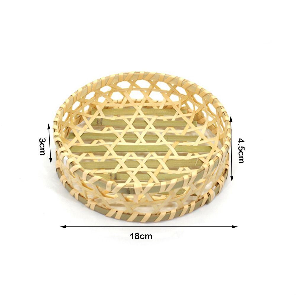 Bread Fruit Woven Basket Vegetable Food Miniature Storage Baskets Cute Bamboo Fruit Basket