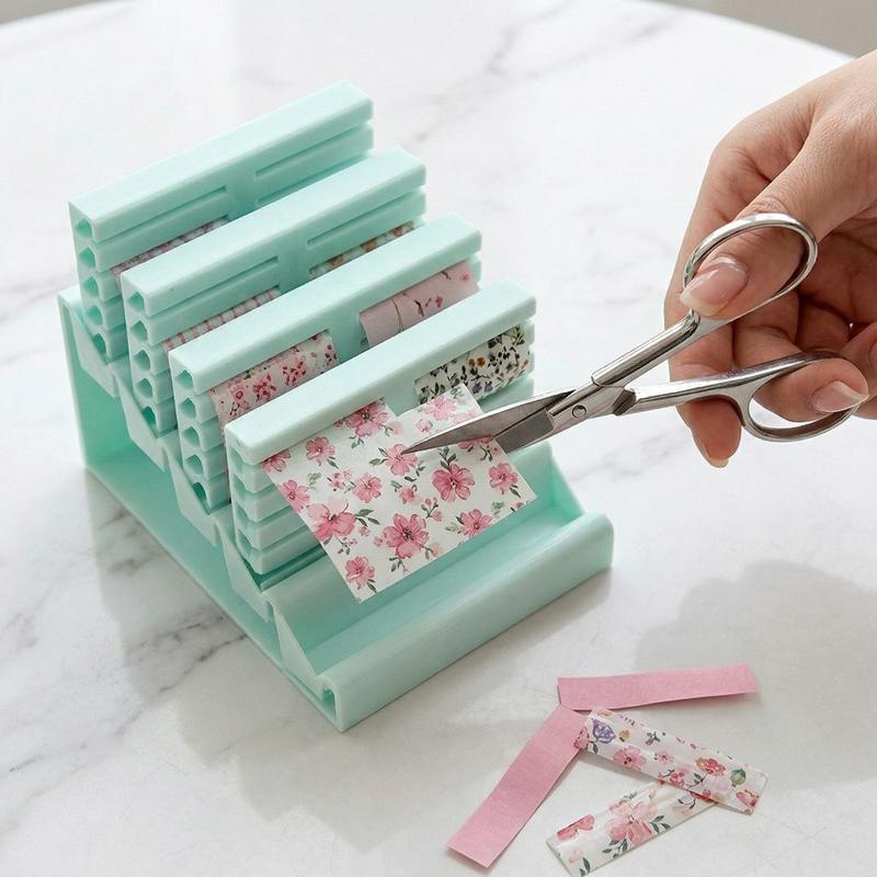 Colorful Nail Art Display Holder Storage Box for Transfer Paper Organizer for Nail Foil Stickers Suitable for Home and Salon Use