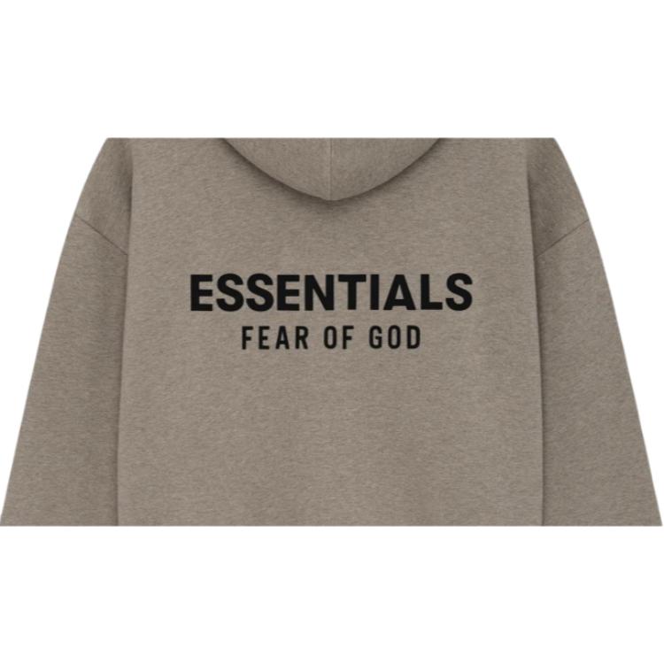 Fear of God Essentials Essentials Classic Zip-Up Hoodie Homestead Heather Men Tops Tan 192AS252072F