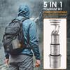 Lightweight Ti 5 Pieces Set Ti 750ml Pot 450ml and 350ml Water Cup with Lid Collapsible Handle